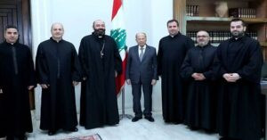 Read more about the article وفد من الرهبانية المارونية المريمية في بعبدا