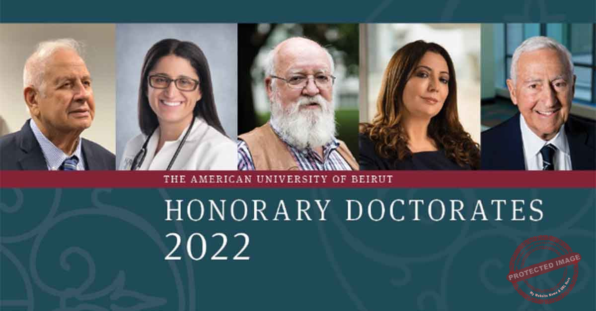 Read more about the article AUB تمنح الدكتوراه الفخرية في الإنسانيات