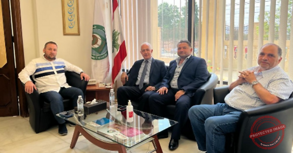 Read more about the article رئيس رابطة جامعيي الشمال زار جامعة الجنان