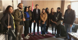 Read more about the article طلاب الاعلام  AUL جالوا في استديوهات إذاعة لبنان