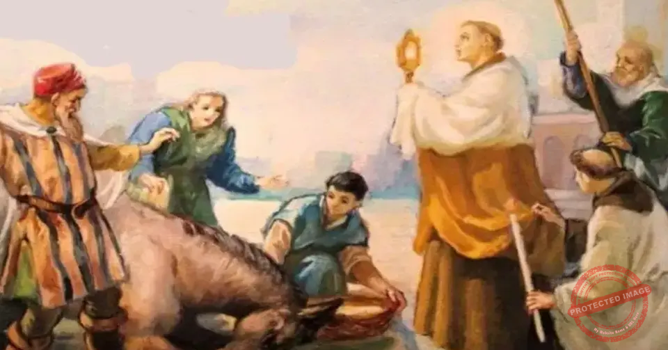 Read more about the article معجزة سجود الحمار للقربان المقدس