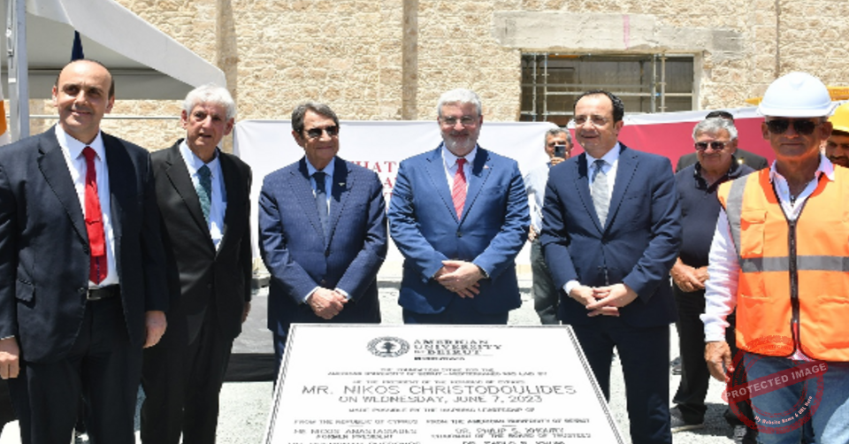 Read more about the article الجامعة الأميركية وضعت حجر الأساس لحرمها التوأم في بافوس