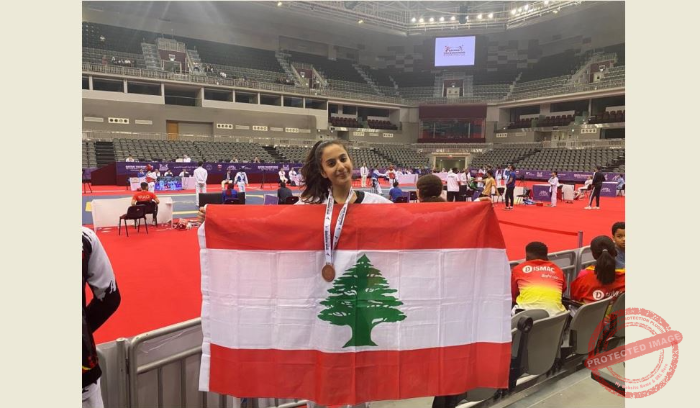 Read more about the article برونزية لايلودي حجار في تايكواندو قطر الدولية