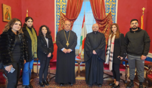 Read more about the article ابراهيم استقبل وفد مدرسة القديسة ريتا