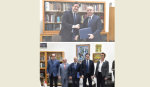 Read more about the article وزير الإعلام وقّع مذكرة تفاهم مع جامعة هايكازيان