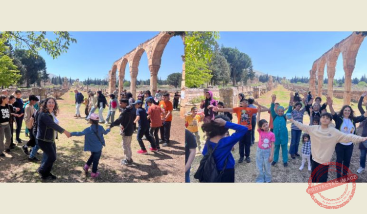 Read more about the article نشاطات تدريبية وتثقيفية داخل موقع عنجر الأثري