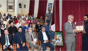 Read more about the article وزير الثقافة مكرمًا في مدرسة اكليريكية القديسة حنة في رياق
