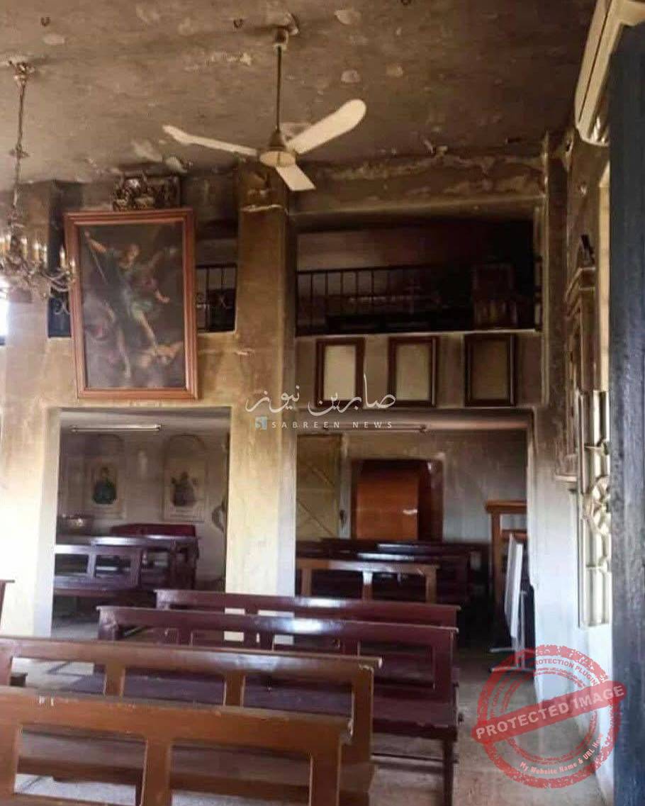 Read more about the article حرق وتخريب كنيسة “مار ميخائيل” في السويداء