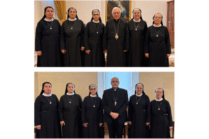 Read more about the article الرئيسة العامة للراهبات المخلصيات زارت البطريرك العبسي والسفير البابوي