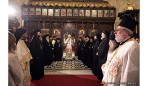 Read more about the article يوحنا العاشر ترأس قداس الأحد في دير سيدة البلمند