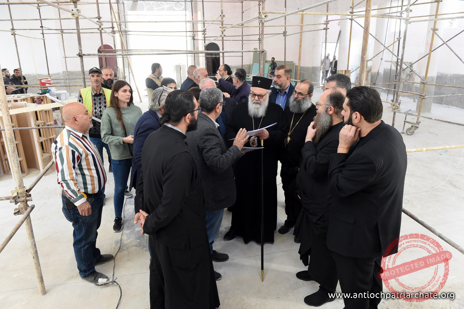 Read more about the article زيارة تفقدية للبطريرك يوحنا العاشر إلى كنيسة مار إلياس – الدويلعة